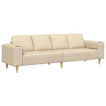 Sofa Set Creme Stoff