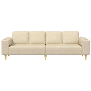Sofa Set Creme Stoff