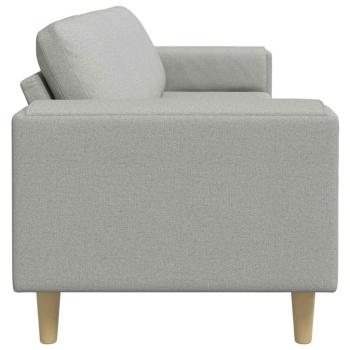 Sofa Set Wolken-Grau Stoff