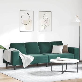 ARDEBO.de - Sofa Set Dunkelgrün Samt
