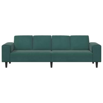 Sofa Set Dunkelgrün Samt
