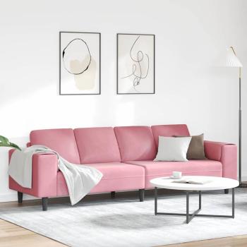 ARDEBO.de - Sofa Set Rosa Samt