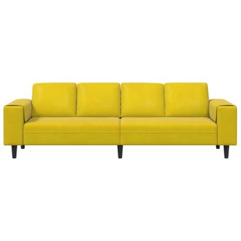 Sofa Set Gelb Samt