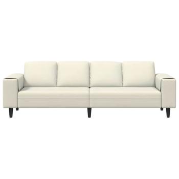 Sofa Set Creme Samt