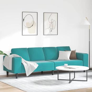 ARDEBO.de - Sofa Set Türkis Samt