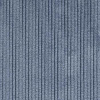 Stoffsofa mit Kissen Blau 208 cm Cordstoff