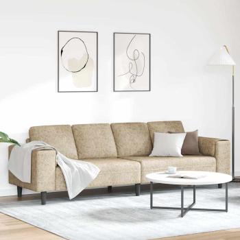 ARDEBO.de - Sofa Set Hellgrau Faux Wildleder