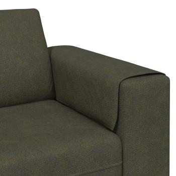 Sofa Set Armeegrün Faux Wildleder