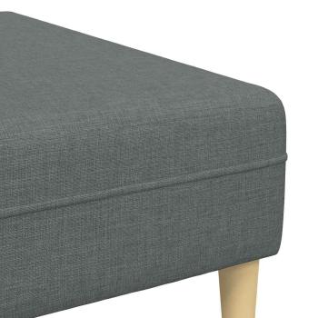 Sofa Set 3 pcs Dunkelgrau Stoff