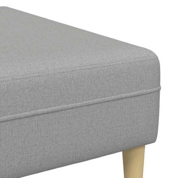 Sofa Set 3 pcs Wolken-Grau Stoff