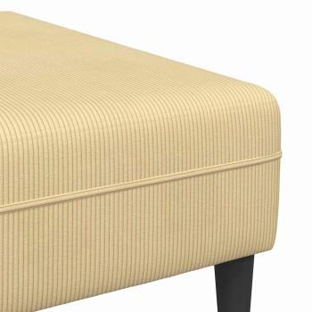 Stoffsofa mit Kissen Grau Grün Cordstoff