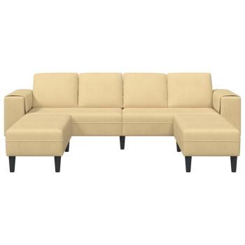 Stoffsofa mit Kissen Grau Grün Cordstoff
