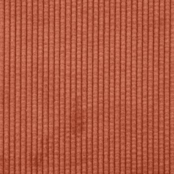 Stoffsofa mit Kissen Rot-Orange 208 cm Cordstoff