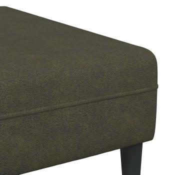 Sofa Set 3 pcs Armeegrün Faux Wildleder
