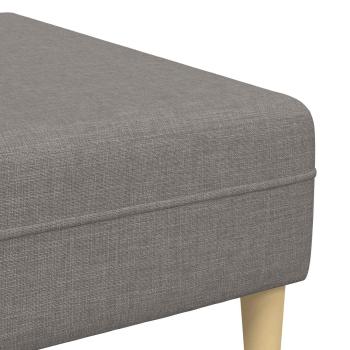 Stoffsofa mit Kissen 3 pcs Taupe 208 cm Stoff