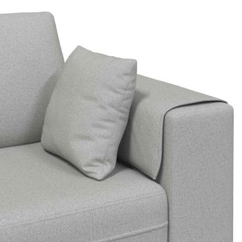 Stoffsofa mit Kissen 3 pcs Wolken-Grau 208 cm Stoff
