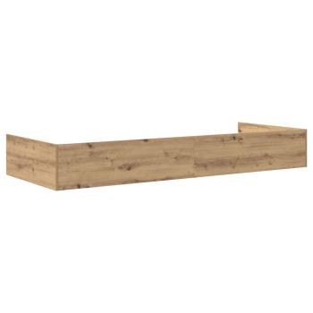 Bett mit Stauraum Artisan Eiche 100 x 200 cm Holzwerkstoff