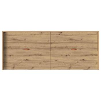 Bett mit Stauraum Artisan Eiche 100 x 200 cm Holzwerkstoff