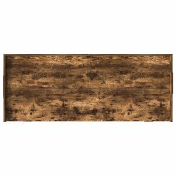 Bett mit Stauraum Geräucherte Eiche 90 x 200 cm Holzwerkstoff