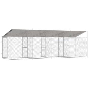 Hundekäfig Silber 800 x 200 x 256 cm Verzinkter Stahl