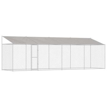 Hundekäfig Silber 800 x 200 x 256 cm Verzinkter Stahl