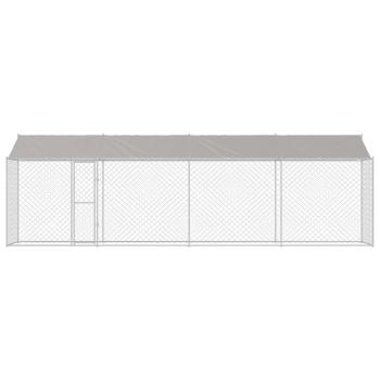 Hundekäfig Silber 800 x 200 x 256 cm Verzinkter Stahl