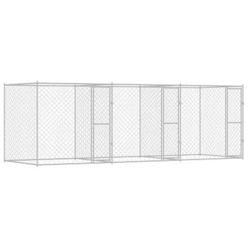 Hundekäfig Silber 600 x 200 x 200 cm Verzinkter Stahl