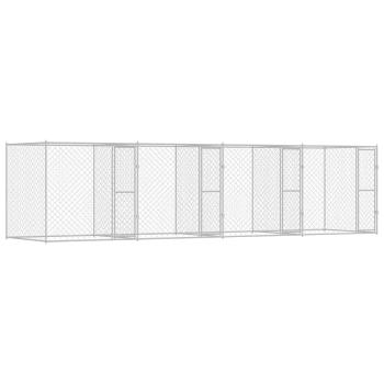 Hundekäfig Silber 800 x 200 x 200 cm Verzinkter Stahl