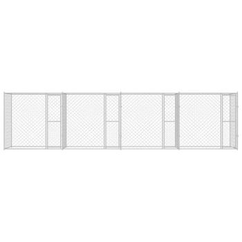 Hundekäfig Silber 800 x 200 x 200 cm Verzinkter Stahl