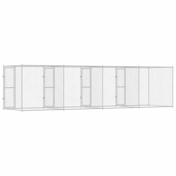 Hundekäfig Silber 800 x 200 x 200 cm Verzinkter Stahl