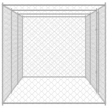 Hundekäfig Silber 600 x 200 x 256 cm Verzinkter Stahl
