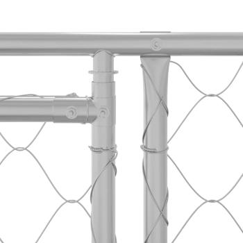 Hundekäfig Silber 600 x 200 x 256 cm Verzinkter Stahl