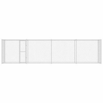 Hundekäfig Silber 800 x 200 x 256 cm Verzinkter Stahl