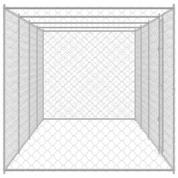 Hundekäfig Silber 800 x 200 x 256 cm Verzinkter Stahl