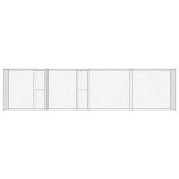 Hundekäfig Silber 600 x 200 x 200 cm Verzinkter Stahl