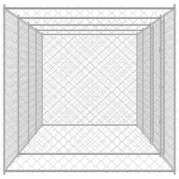 Hundekäfig Silber 600 x 200 x 200 cm Verzinkter Stahl