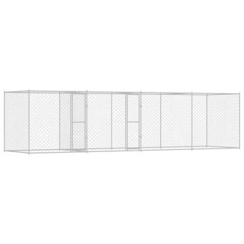 Hundekäfig Silber 800 x 200 x 200 cm Verzinkter Stahl