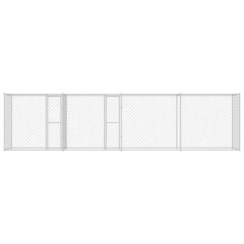 Hundekäfig Silber 800 x 200 x 200 cm Verzinkter Stahl