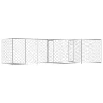 Hundekäfig Silber 800 x 200 x 200 cm Verzinkter Stahl