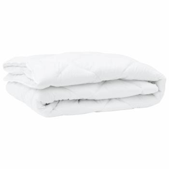 Bettdecke mit Kissen Argyle 3 pcs Weiß 200 x 220 cm Mikrofaser