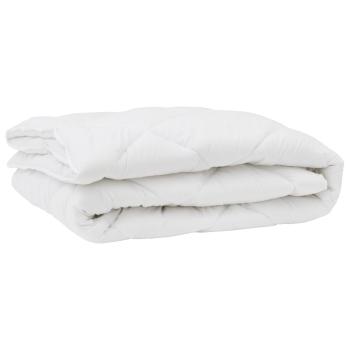 Bettdecke mit Kissen Argyle 3 pcs Weiß 240 x 220 cm Mikrofaser