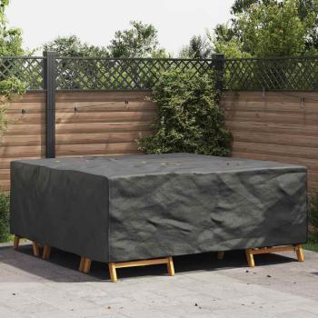 ARDEBO.de - Gartenmöbelabdeckung Schwarz 210 x 200 x 70 cm 210D
