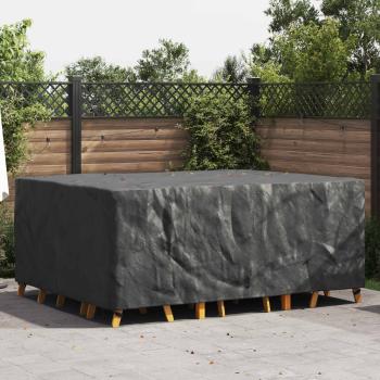 ARDEBO.de - Gartenmöbelabdeckung Schwarz 220 x 190 x 85 cm 600D