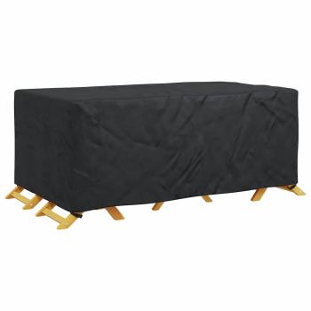 Gartenmöbelabdeckung Schwarz 240 x 110 x 70 cm 210D