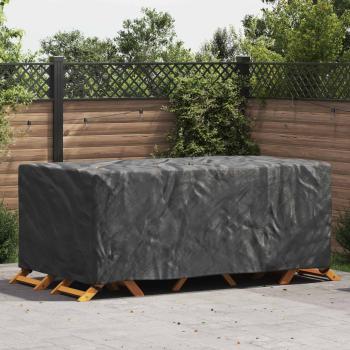 ARDEBO.de - Gartenmöbelabdeckung Schwarz 240 x 110 x 70 cm 420D