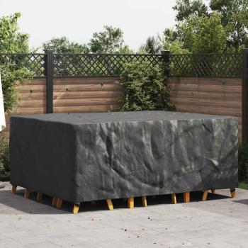 ARDEBO.de - Gartenmöbelabdeckung Schwarz 240 x 190 x 90 cm 210D
