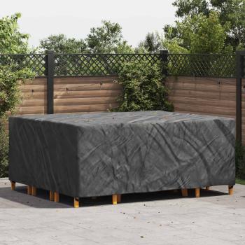 ARDEBO.de - Gartenmöbelabdeckung Schwarz 250 x 210 x 70 cm 420D