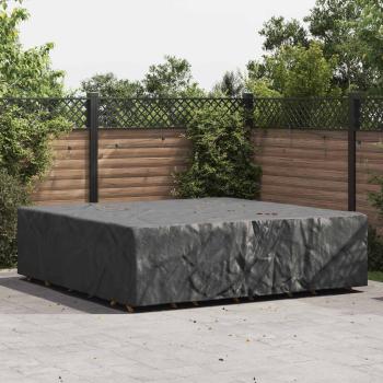 ARDEBO.de - Gartenmöbelabdeckung Schwarz 260 x 260 x 70 cm 420D