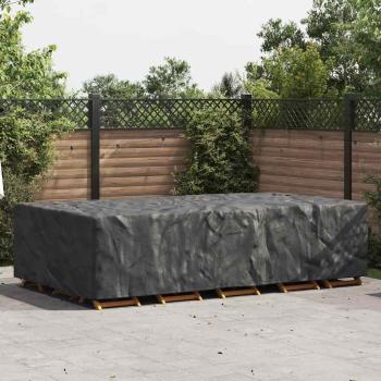 ARDEBO.de - Gartenmöbelabdeckung Schwarz 315 x 180 x 74 cm 210D
