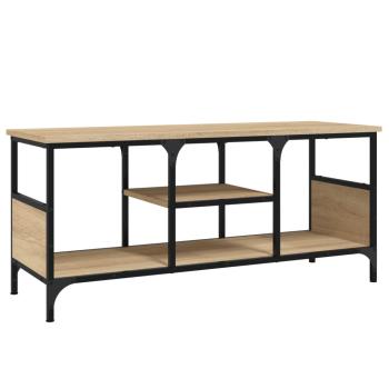 TV-Schrank Sonoma-Eiche 100x35x45 cm Holzwerkstoff & Eisen